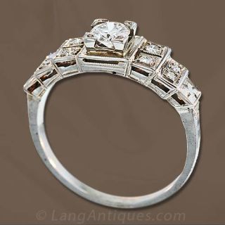 Art Deco Engagement Ring