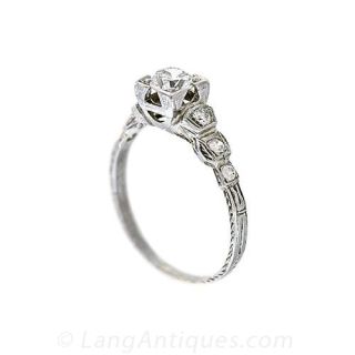 Art Deco Engagement Ring