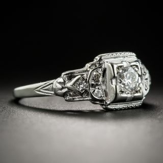 Art Deco Engagement Ring by Wright & Street 