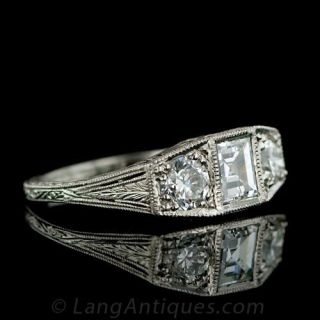 Art Deco Engagement Ring Ring