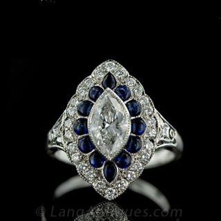 Art Deco Diamond Engagement Ring 