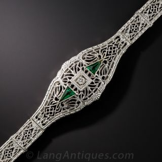 Art Deco Filigree Bracelet 