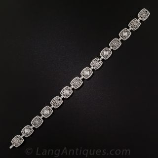 Art Deco Filigree Diamond Bracelet