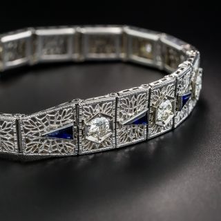 Art Deco Filigree Diamond Bracelet
