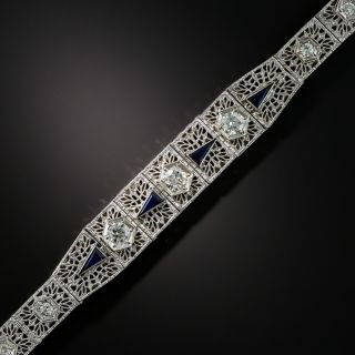 Art Deco Filigree Diamond Bracelet