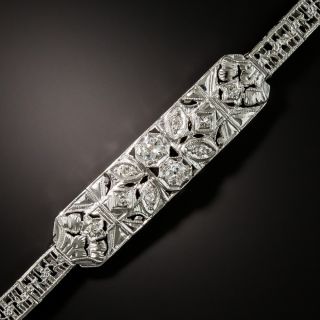 Art Deco Filigree Diamond Bracelet - 2