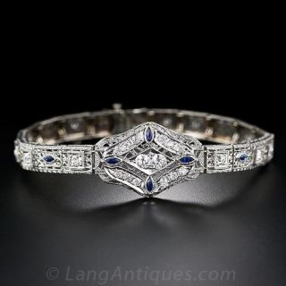Art Deco Filigree Diamond Bracelet