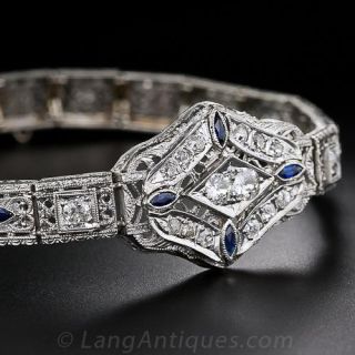 Art Deco Filigree Diamond Bracelet