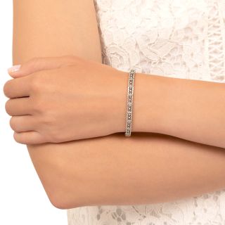 Art Deco Filigree Line Bracelet by Belais