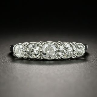 Art Deco Five-Stone Diamond Band Ring - 2
