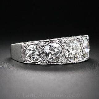 Art Deco Five-Stone Diamond Ring