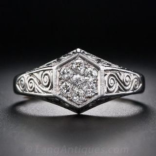 Art Deco Gent's Diamond Ring