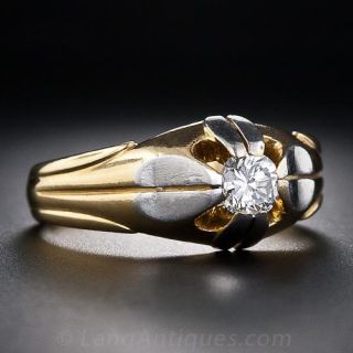 Art Deco Gent's Diamond Ring