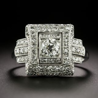 Art Deco Geometric Diamond Ring, Austria - 3