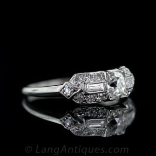 Art Deco Granat Brothers Diamond Ring