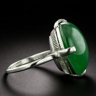 Art Deco Jadeite Ring 