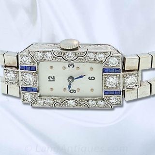 Art Deco Longines Diamond Ladies Watch