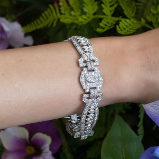 Art Deco Marquise Diamond Bracelet