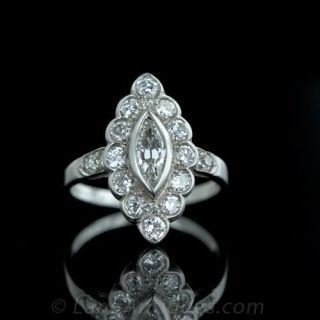 Edwardian Diamond Platinum Dinner Ring
Edwardian Jewelry 