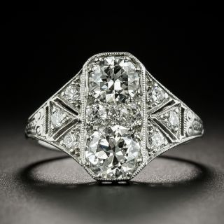 Art Deco Moi et Toi Diamond Ring - 3