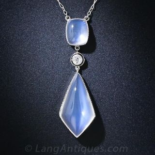 Art Deco Moonstone Necklace