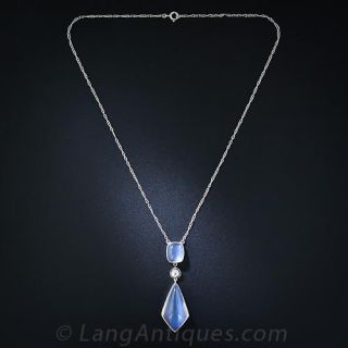 Art Deco Moonstone Necklace