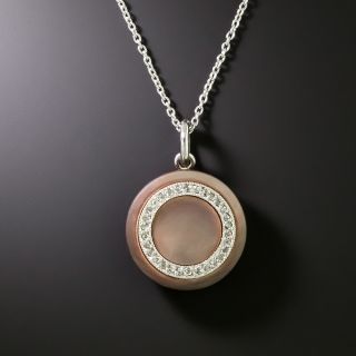 Art Deco Mother-of-Pearl and Diamond Pendant by Carrington Co. Inc. - 1