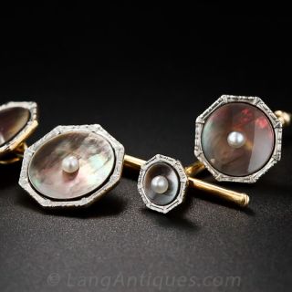 Art Deco Mother-of-Pearl Dress Set