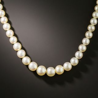 Art Deco Natural Pearl Necklace - 2