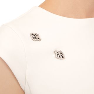 Art Deco Onyx and Diamond Jabot Pin