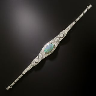Art Deco Opal and Diamond Bracelet - 3