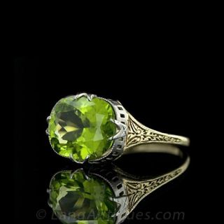 Art Deco Peridot Ring