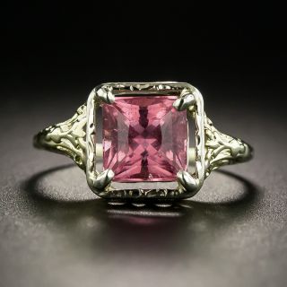 Art Deco Pink Tourmaline Ring - 2