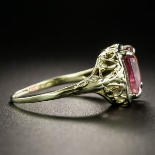 Art Deco Pink Tourmaline Ring