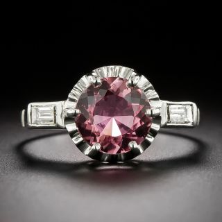Art Deco Pink Tourmaline Ring - 3