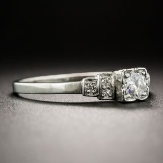 Art Deco Platinum .20 Carat Diamond Engagement Ring