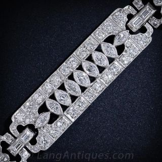 Art Deco Platinum and  Diamond Bracelet