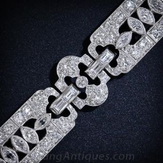 Art Deco Platinum and  Diamond Bracelet