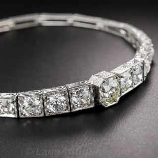 Art Deco Platinum and Diamond Bracelet
