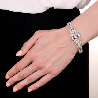 Art Deco Platinum and Diamond Bracelet