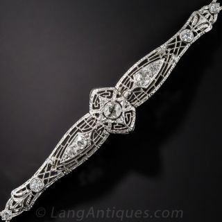 Art Deco Platinum and Diamond Bracelet