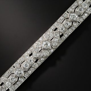 Art Deco Platinum and Diamond Bracelet  - 1