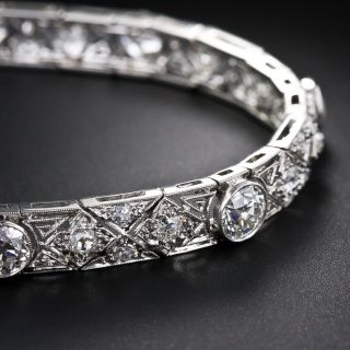 Art Deco Platinum and Diamond Bracelet by Gilpin & Smith - 5
