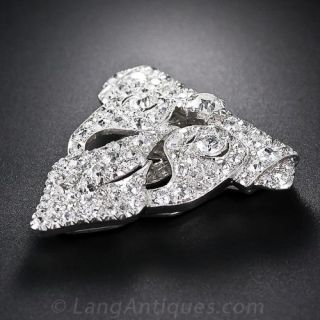 Art Deco Platinum and Diamond Clips