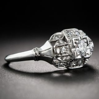 Art Deco Platinum and Diamond Engagement Ring