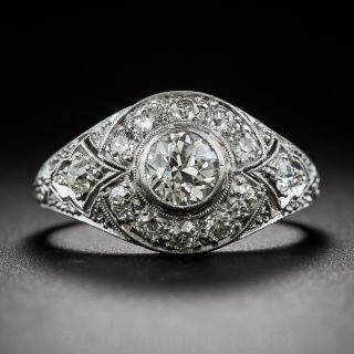 Art Deco Platinum and Diamond Engagement Ring