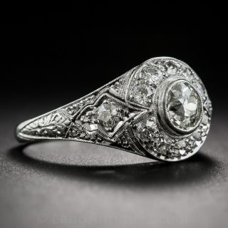 Art Deco Platinum and Diamond Engagement Ring