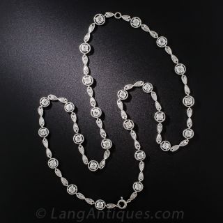Art Deco Platinum and Diamond Necklace