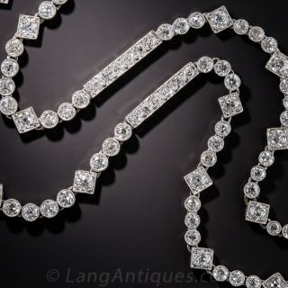 Art Deco Platinum and Diamond Necklace