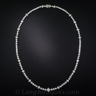 Art Deco Platinum and Diamond Necklace